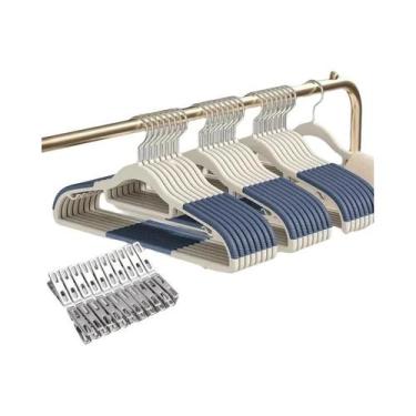 Imagem de Cabides De Veludo Reforçados Para Roupas - Conjunto Com 30 Peças: 10 C