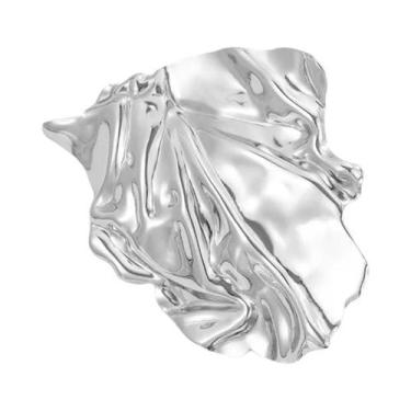 Imagem de Broche Geométrico De Aço Inoxidável Banhado a Ouro 18k, Acessório De V