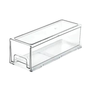 Imagem de Caixa Organizadora Empilhável Para Geladeira Tipo Gaveta, Para Armazen