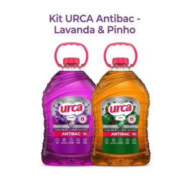 Imagem de Kit 1 Desinfetantes Urca Lavanda 5l + 1 Desinfetante Urca Pinho 5l