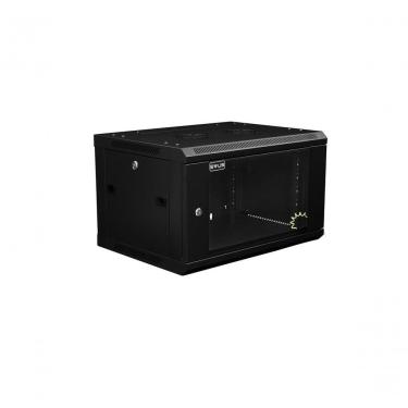 Imagem de Rack Mini 19 Ev-Dw6406 de Parede 6u 600x450mm com Porta de Vidro Temperado e Fechadura...