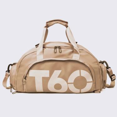 Imagem de Bolsa Esportiva Mochila Costa Transversal para Academia e Treino com Material Impermeável Marrom OEM