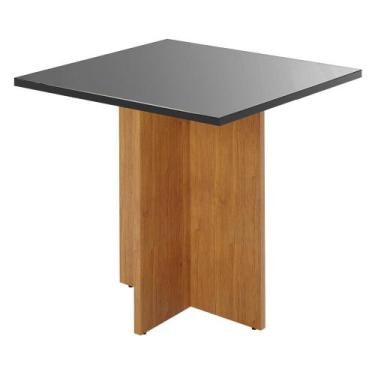 Imagem de Mesa Sala de Jantar Robusta Tampo com Vidro 90x90cm - JCM Movelaria, C