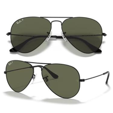Imagem de Óculos De Sol Ray Ban Aviator Classic Polarizado RB3025 Tamanho 58