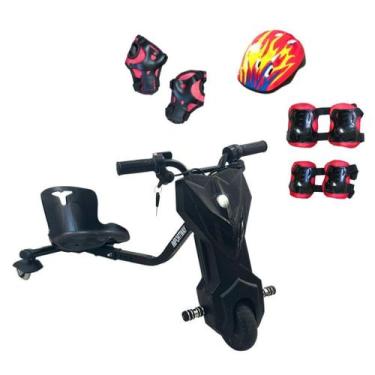 Imagem de Triciclo Drift Elétrico Infantil 120W Com Kit De Proteção Importway