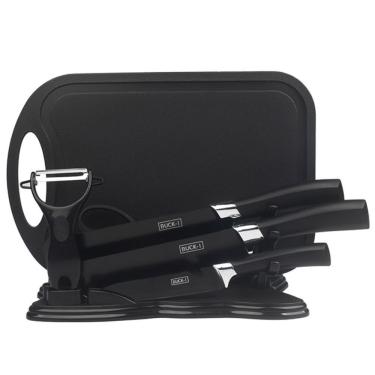 Imagem de Conjunto de Facas de Chef 7 Peças para Cozinha com Lâminas de Aço Inoxidável Afiadas a...