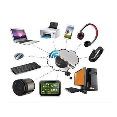 Imagem de Mini Adaptador Receptor Bluetooth Usb Csr 5.0 Conector Pc  Notebook Wi