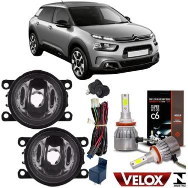 Imagem de Kit milha citroen c4 cactus 2019 a 2022 e super led - BIBAS