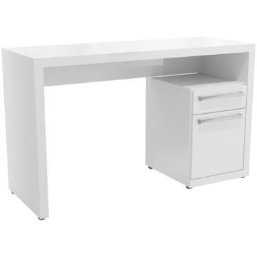 Imagem de Escrivaninha Mesa em MDP Para Computador 1 Nichos 2 Gavetas Quarto Hom