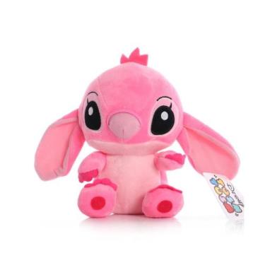 Imagem de Boneco de Pelúcia Disney Stitch Personagem Fofo Kawaii 20cm, Rosa