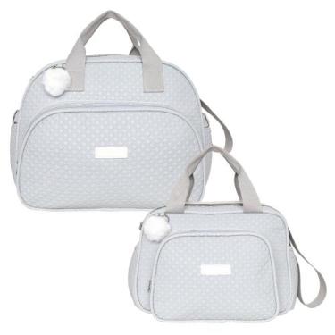 Imagem de Kit Bolsas Maternidade Pirulitando G+P Leveza Cinza - Pirulitando Baby