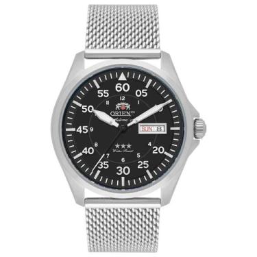 Imagem de Relógio Orient Masculino Ref: Yn6ss009 P2sx Automático Mesh Prateado