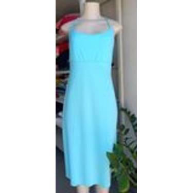 Imagem de Vestido longo magalu feminino azul tam p - CASUAL, Laranja, M