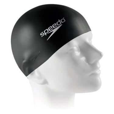 Imagem de Touca de Natação Speedo Junior Swim Cap, Preto, Único