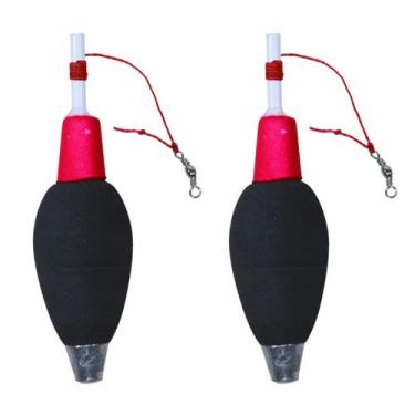 Imagem de Kit 2 Boias Torpedo Bombinha CL Pesca 22g 90% EVA Alta Sensibilidade, 