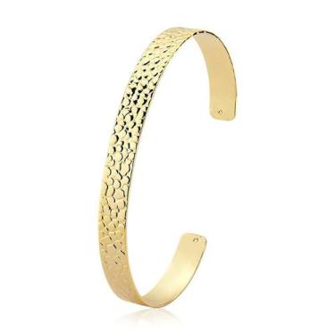 Imagem de Bracelete Ajustável com Textura Folheado a Ouro 18k - Maise