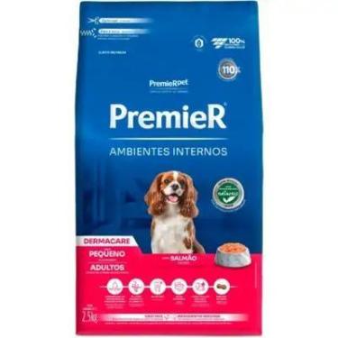 Imagem de Ração Seca Premier Ambientes Internos para cães adultos sabor salmão 1