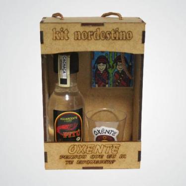 Imagem de Kit Nordestino (Com copo e Cachaça Pitú em miniatura)
