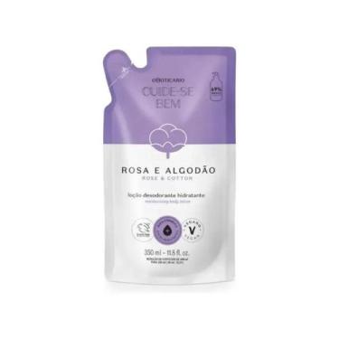 Imagem de Refil Hidratante Cuide-se Bem Rosa E Algodão 350ml OBoticário - OBotic