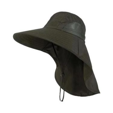 Imagem de Chapéu de Pesca com Aba Larga - Secagem Rápida para Homens - Ideal par