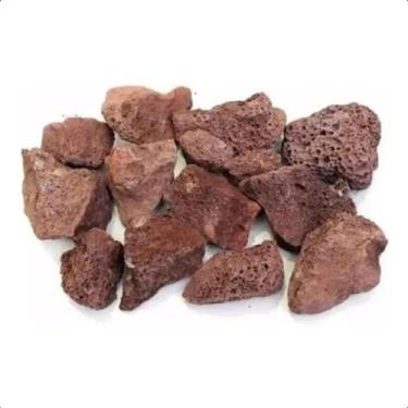 Imagem de 1 Kg Pedra Vulcânica Marrom Lareira Churrasqueira - VALCONEX, 1 Kg Ped