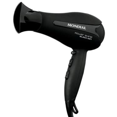 Imagem de Secador de Cabelo Mondial Power Shine Black íon 3 Temperaturas + 2 Velocidades 2000W 127V - SC-13