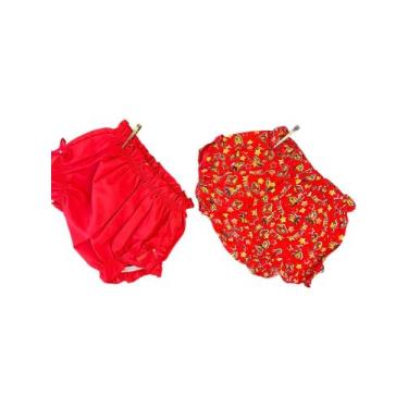Imagem de Calcinha Bebê Bunda rica simples tapa fralda algodão - Luxo baby, Kit 