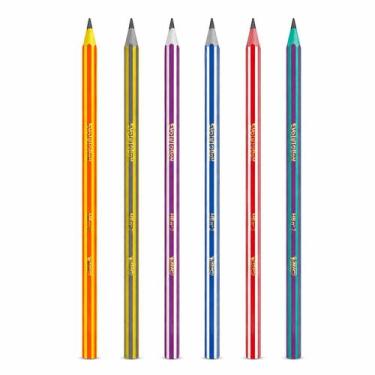 Imagem de Kit com 6 Lápis Preto BIC Evolution Pijama HB Nº2