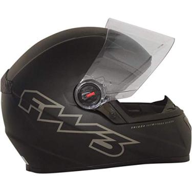 Imagem de Capacete Fw3 Gt Classic Preto Fosco 58 Com Viseira Cristal