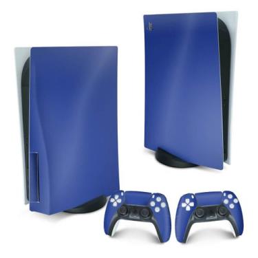 Imagem de Adesivo Compatível Ps5 Playstation 5 Skin - Azul Escuro - Pop Arte Ski