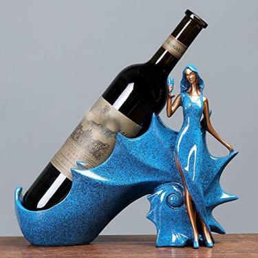 Imagem de Pkfinrd Estantes para vinhos e artesanato em resina, lindos suportes de vinho, para janela, decoração de sala de estar (tamanho B)