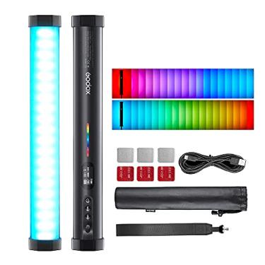 Imagem de Godox Tubo de luz RGB colorido TL30, cor precisa CRI 97 TLCI 99, modo RGB CCT HSI, 2700k-6500K ajustável, efeito de luz 13 Fx, suporte de controle de aplicativo, brilho ajustável, design magnético