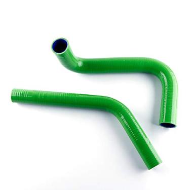 Imagem de LUXERAD Tubo de refrigeração de 3 camadas de 4,5 mm de silicone de alto desempenho para caminhão Chevy 1961 Chevy Rolet (60-62) (verde)