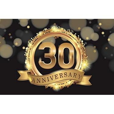 Imagem de Yeele 3 x 7 pés Celebração 30º Aniversário Fotografia Pano de Fundo Aniversário de Casamento Faixa de Aniversário de Casamento Decoração Banner Imagem Fundo Casal Homem Mulher Retrato Filmagem Studio Adereços Papel de Parede