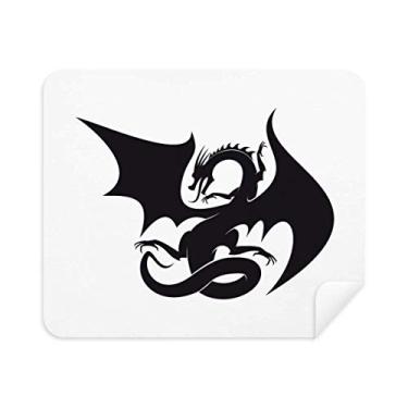Imagem de Pano de limpeza Dragon Animal Art Grain Skin, 2 peças, tecido de camurça