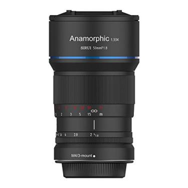 Imagem de SIRUI Lente anamórfica 50 mm F1.8 1,33X APS-C para montagem MFT, flare azul