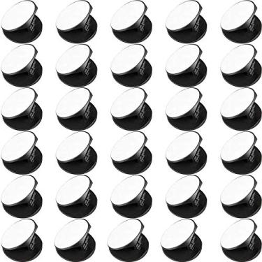 Imagem de 30 suportes de telefone de sublimação em branco com adesivo de dupla face, suporte expansível de dedo, suporte de telefone para quase todas as capas de telefones, preto