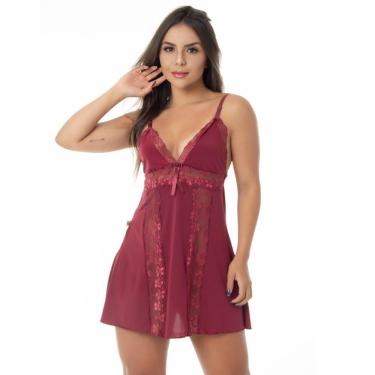 Imagem de Camisola Romantica Com Detalhe Em Renda | Afrodite 2029