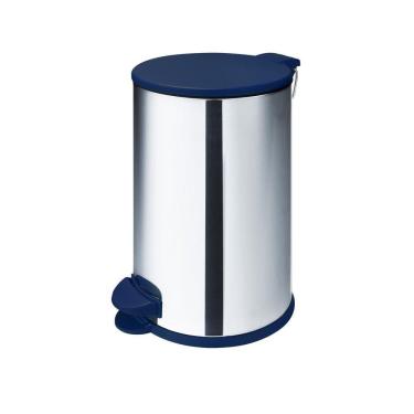 Imagem de Lixeira De Aço Inox Home Com Pedal 12 Litros Azul Martinazzo