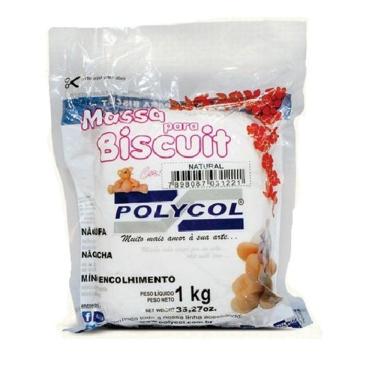 Imagem de Massa Para Biscuit Natural Polycol 1Kg