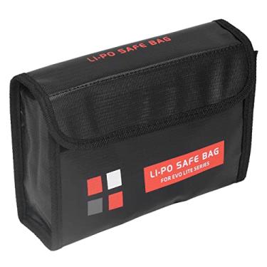 Imagem de Caixa de bateria, caixa de bateria leve, caixa de nylon retardante de chama à prova de explosão 3 capacidade de bateria design de gancho e laço para veículos aéreos não tripulados