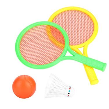 Imagem de raquete de t¨ºnis de badminton ao ar livre,Conjunto de raquete de t¨ºnis infantil, interior, beb¨º, crian?as, jogos de esportes educativos, presentes, brinquedos, conjunto para crian?as, brinquedos