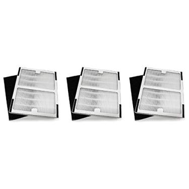 Imagem de Nispira IAF-H-100A True HEPA Conjunto de filtros de carbono compatível com purificador de ar Idylis A Filtrete FAP-C01-A, AC-2119, IAP-10-100, IAP-10-150, IAPC-40-140. 3 conjuntos
