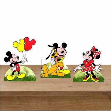Imagem de Kit 3 Displays Mesa Festa Aniversário Mickey Mouse - Inove Adesivos