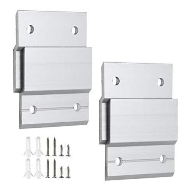 Imagem de Kit de cabide francês Zorfeter de 5 cm, 2 pares de clipes de barra em Z de liga de alumínio para pendurar espelho, imagem, painéis de parede, arte