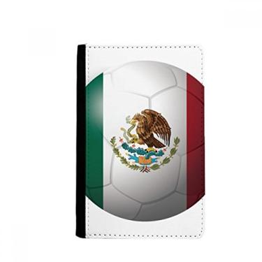 Imagem de Porta-passaporte de futebol da bandeira nacional do México Notecase Burse carteira capa porta-cartão, Multicolor