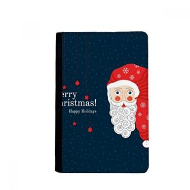 Imagem de Feliz Natal Papai Noel porta passaporte Notecase Burse carteira capa cartão bolsa, Multicolor