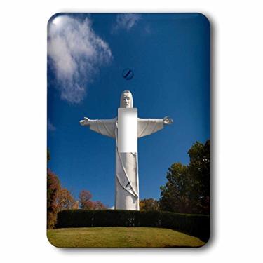 Imagem de 3dRose Capa para interruptor de luz lsp_192144_1 EUA, Arkansas, Eureka Springs, Estátua de Cristo de Ozarks