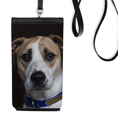 Imagem de Bolsa para celular com imagem escura de animal de estimação para cães, bolso preto