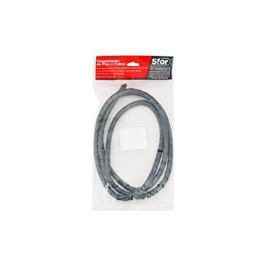 Imagem de Sforplast Sfor | Organizador De Fios E Cabos | Agrupar Cabos E Organizar Ambientes (9Mm X 1 5M Preto)
